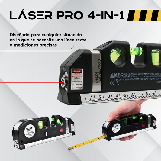 ¡Descubre el LaserPro 4-in-1: Precisión y Conveniencia en una Sola Herramienta!