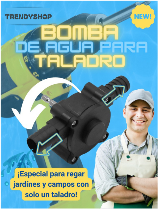 BOMBA DE AGUA PARA TALADRO: Convierte tu taladro en una herramienta multifuncional para mover agua