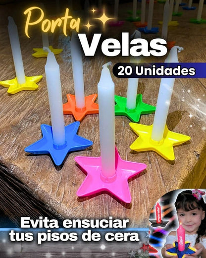 PORTAVELAS NAVIDEÑO X 20 UNIDADES